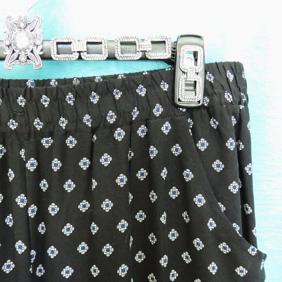 Black and Blue Palazzo Style Loose Fit Cotton Pants......325 - Picture 5 of 9